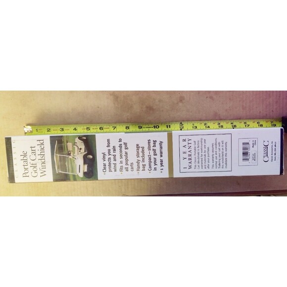 Portable Golf Cart Windshield by Classic Accessories- Clear Windshield, NEW - Picture 5 of 5